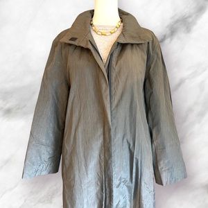 Giorgio Armani Gray Trench Coat